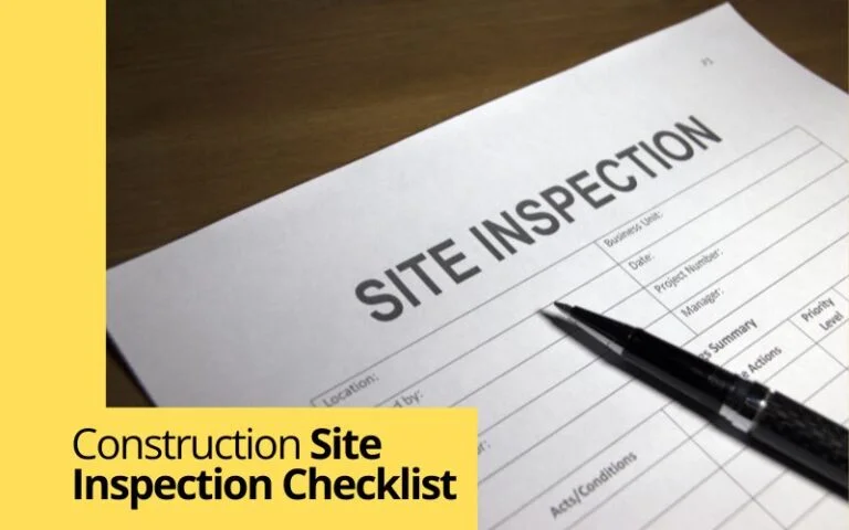 Construction Site Inspection Checklist